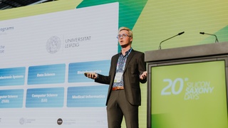 Philipp Hanisch präsentiert SECAI auf den Silicon Saxony Days 2026