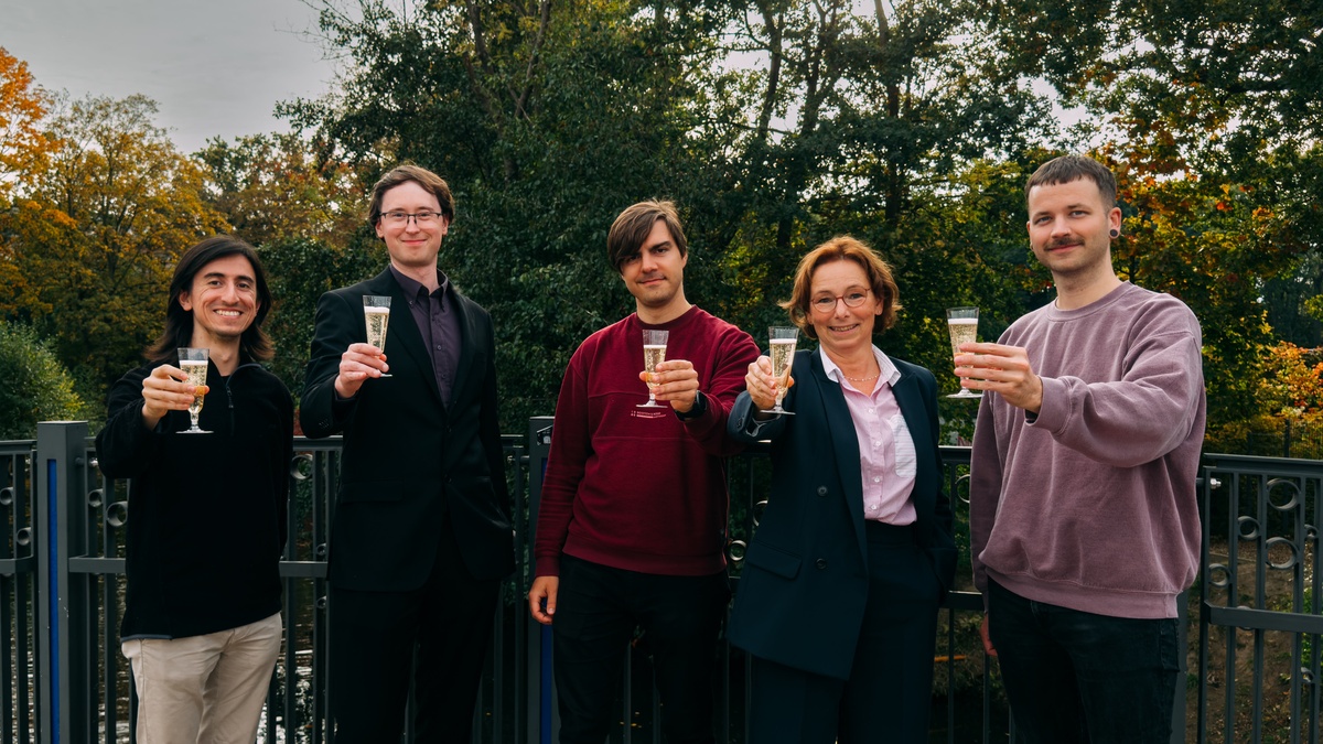 Von links nach rechts: Felipe Aliaga-Engelberger, Fabian Liessmann, Nikola Spannaus, Ivan Ivanikov, Paul Eisenhuth