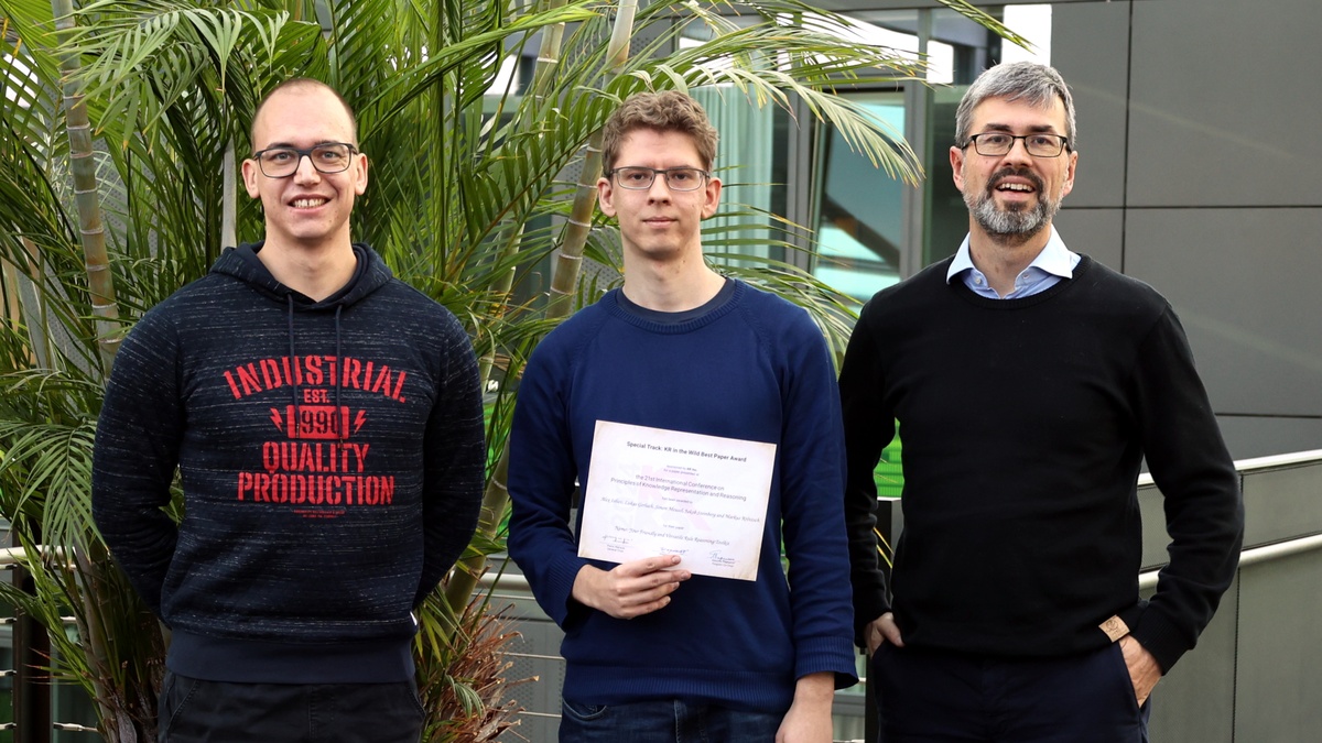 Von links nach rechts: Lukas Gerlach, Alex Ivliev, Markus Krötzsch