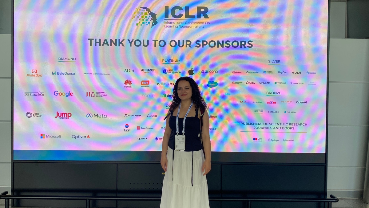Deniz Kucukahmetler at the  International Conference on Learning Representations